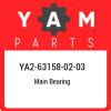 YA2-63158-02-03 Yamaha Main bearing YA2631580203, New Genuine OEM Part